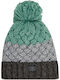 Knitted Beanie Cap Turquoise