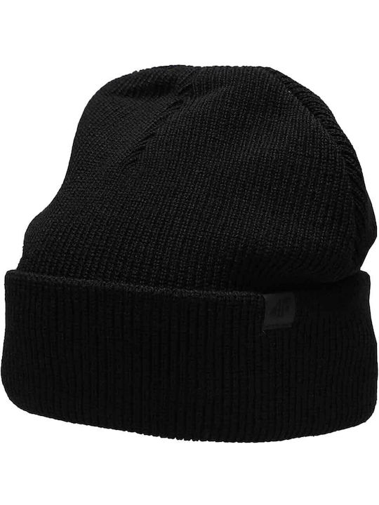 4F Knitted Beanie Cap Black H4Z21-CAM006-20S