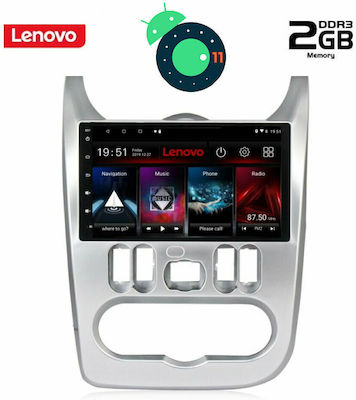 Lenovo Car Audio System for Renault Logan Audi A7 Dacia Duster / Logan / Sandero 2006-2012 (Bluetooth/USB/AUX/WiFi/GPS/Apple-Carplay/CD) with Touch Screen 9" DIQ_LVB_4101