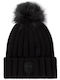 Limelight Γυναικείος Pom Pom Beanie Σκούφος σε Μαύρο χρώμα