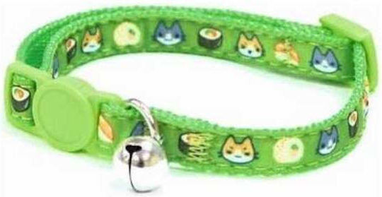 Croci Catmania Manga Cat Collar Green