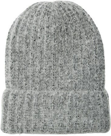 Beanie Frauen Beanie mit Rippstrick in Gray Farbe