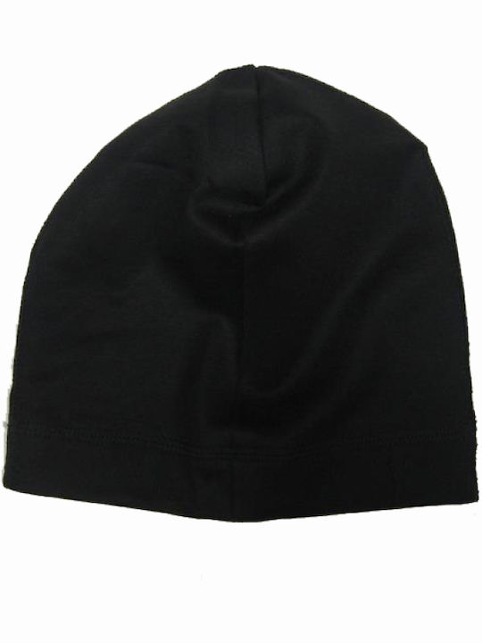 Beanie Unisex Σκούφος Πλεκτός σε Μαύρο χρώμα