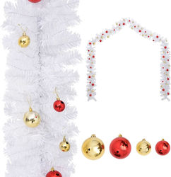 vidaXL Christmas Garland White 1000cm 1pc