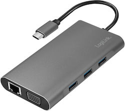 LogiLink USB-C Dockingstation mit HDMI 4K PD Ethernet (UA0383)