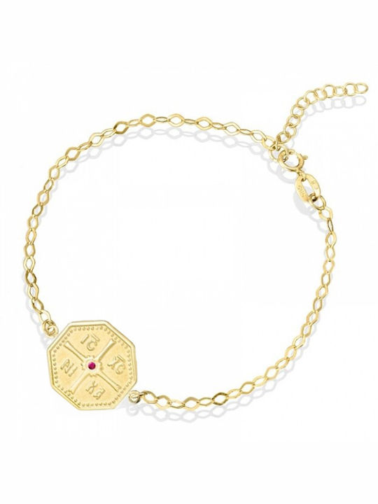 Triantos gold bracelet 14 carat gold