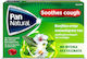 Haleon Pan Natural Lozenges for Natural Relief from Irritated Throat and Cough with Raspberry Flavor 16 Pieces
