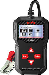 Telwin STS600 Digital Battery Tester with Crocodile Clips