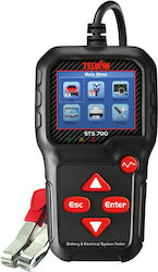 Telwin STS700 Digitaler Batterietester mit Krokodilklemmen