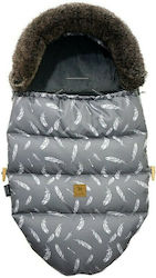 Lanila Feathers Waterproof Stroller Footmuff Dark Grey