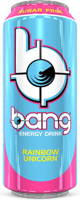 Bang Κουτί Energy Drink Rainbow Unicorn με Ανθρακικό Χωρίς Ζάχαρη 500ml