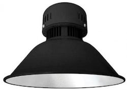 Fos me Φωτιστικό Καμπάνα LED 20W Θερμό Λευκό 1800lm με Ενσωματωμένο LED Μαύρο Ø25.5xΥ18.5cm