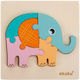 Kinder Steckpuzzle Elefant 5pcs Akuku