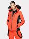 4F Women's Ski & Snowboard Jacket Orange H4Z20-KUDN012-62N