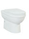 Creavit Vitroya Λεκάνη Δαπέδου με Κάλυμμα Duroplast Soft Close Λευκή
