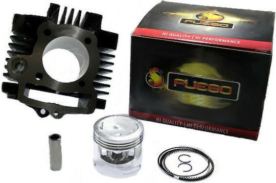 Fuego Racing Motorcycle Pistons & Cylinders Set 50mm 50mm Cylinder Piston Set Honda C100