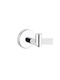 Tema Bathroom Hook Single with Screws Silver