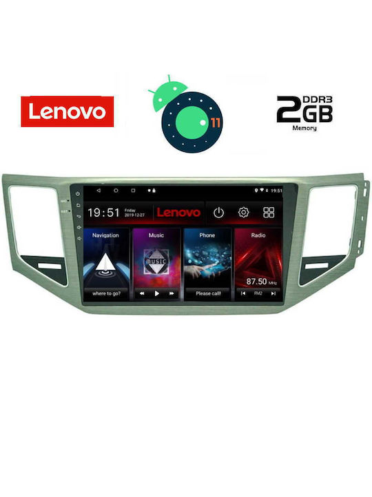 Lenovo Car-Audiosystem für Volkswagen Golf Sportsvan / Golf Audi A7 2014+ mit Klima (Bluetooth/USB/AUX/WiFi/GPS/Apple-Carplay) mit Touchscreen 10" DIQ_LVB_4745