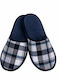 Men's Printed Slippers Blue