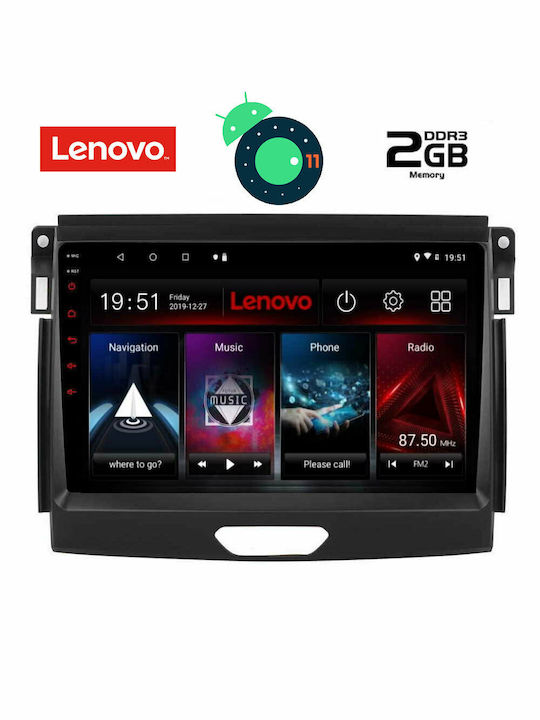 Lenovo Car-Audiosystem für Audi A7 Ford Ranger 2015-2018 (Bluetooth/USB/AUX/WiFi/GPS/Apple-Carplay) mit Touchscreen 9" DIQ_LVB_4172