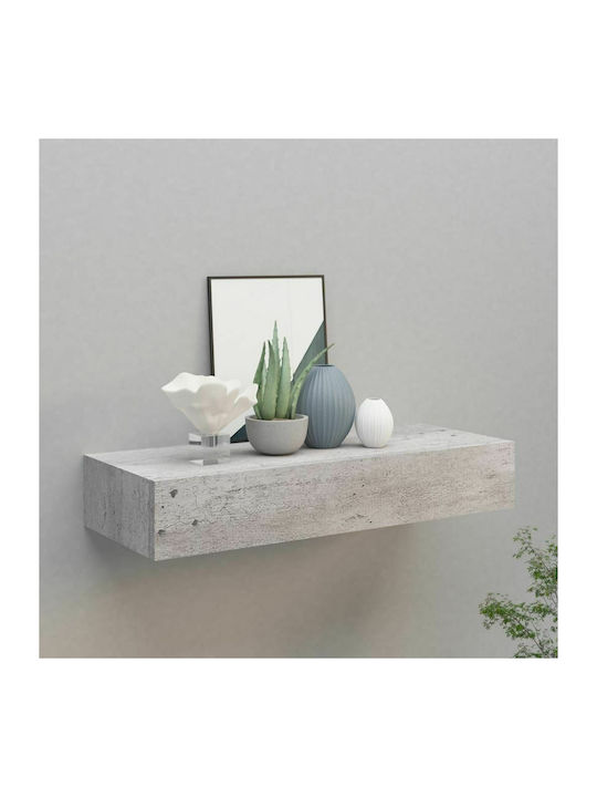 Shelf Wall Grey 60x23.5x10cm