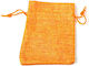 Pouch packing burlap 120x90mm/50 pcs Orange