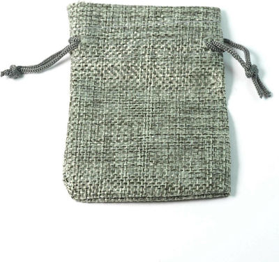 Pouch packing burlap 90x70mm/50 pcs Grey