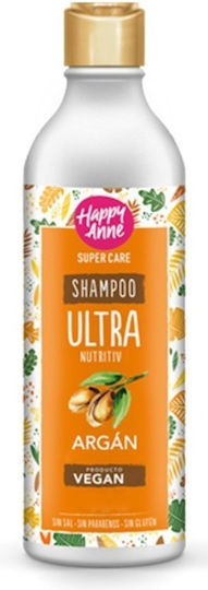 Happy Anne Ultra Nourishing Argan Oil Shampoos Reconstruction/Nourishment & Hydration for Fragile, Αντι-Θραύση Hair 340ml