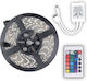 LED-Streifen 12V RGB Licht 5m Typ SMD3528 mit Netzteil & Fernbedienung
