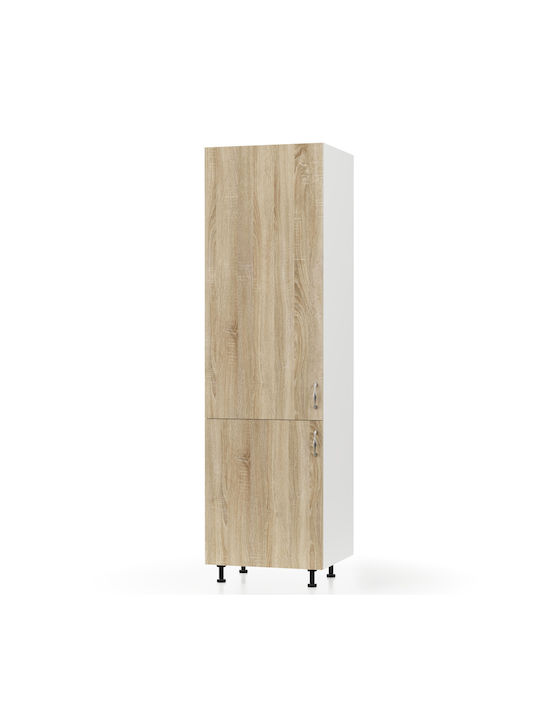 Στήλη Κουζίνας Modest 60x57x214cm Λευκό - Sonoma