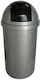 Viomes Waste Bin Waste Plastic Silver 70lt 1pcs