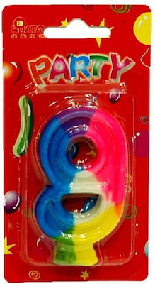 BIRTHDAY CANDLE NUMBER (9)