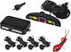 Blow Car Parking System with Screen / Buzzer and 4 Sensors 19mm in Black Colour