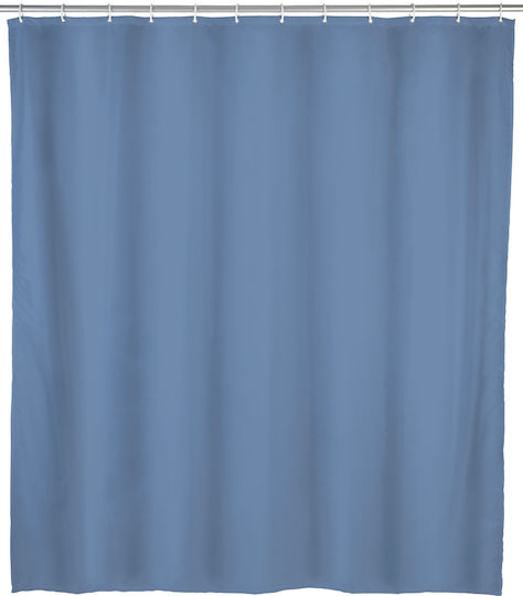 Wenko Uni Duschvorhang 180x200cm Royal Blue - Gray