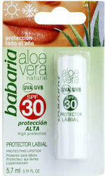 Babaria Aloe Vera Spf30 Балсам За Устни 5.7мл Babaria Aloe Vera Spf30 Балсам За Устни 5.7мл