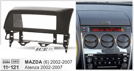 Πρόσοψη 2 Din για Mazda 6 2002-2007