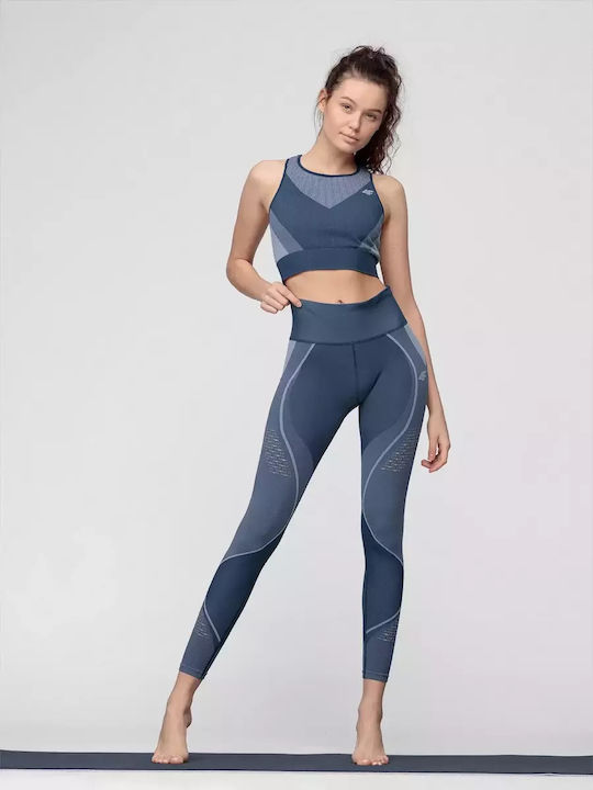 4F Women's Sports Bra with Light Padding Navy Blue
