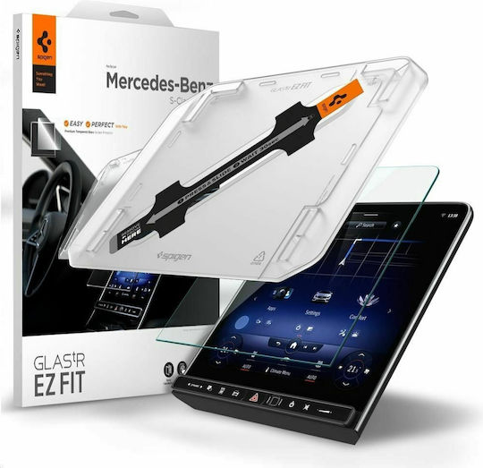 Spigen Glas.tr Ez Fit Car Audio Screen Protector Screen Protector for Mercedes S-Class 2021