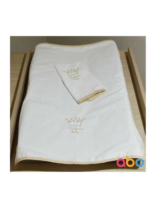 abo Wasserdichtes Spucktuch White-Beige 40x60cm.