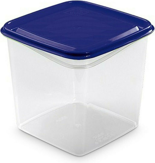 Hega Hogar Allgemeine Verwendung Lebensmittelglas mit Deckel Kunststoff Blau 2600ml