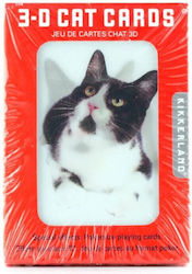 Kikkerland Cats 3D Playing Cards