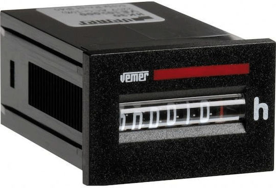 Vemer HM30-1236 Operating Hour Counter for Electric Panel Analog Door / Recessed Single Phase 308-001164000