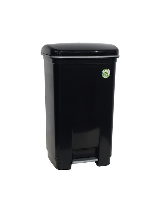 Viomes Waste Bin Waste Plastic with Pedal Black...