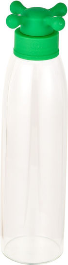 Benetton Rainbow Flasche Wasser Glas mit Schraubverschluss Green 500ml