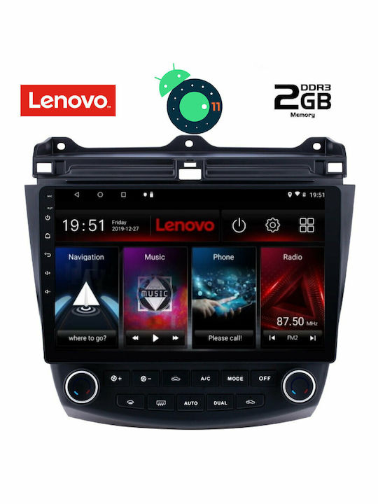 Lenovo Car-Audiosystem für Honda Übereinstimmung Audi A7 2003-2007 mit Klima (Bluetooth/USB/AUX/WiFi/GPS/Apple-Carplay) mit Touchscreen 10"