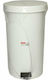 Plastic Pedal Waste Bin 35lt White