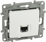 Legrand Niloe Front Single Network Socket RJ45 Cat5 White 764571