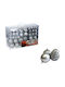 XMASfest Weihnachtshänger Kugel Ornament Silber Set 100Stück 98580