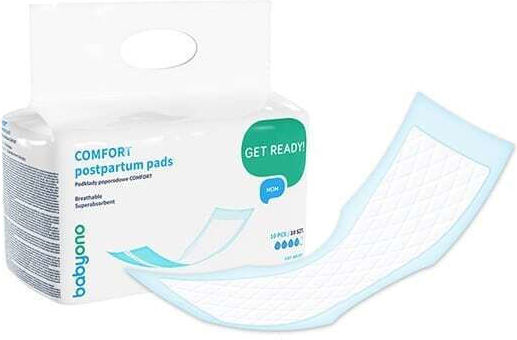 Babyono Comfort Pantyliners Postpartum for Αυξημένη Ροή 4 Drop 10pcs