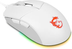 MSI Clutch GM11 Wireless RGB Gaming Mouse 5000 DPI Alb